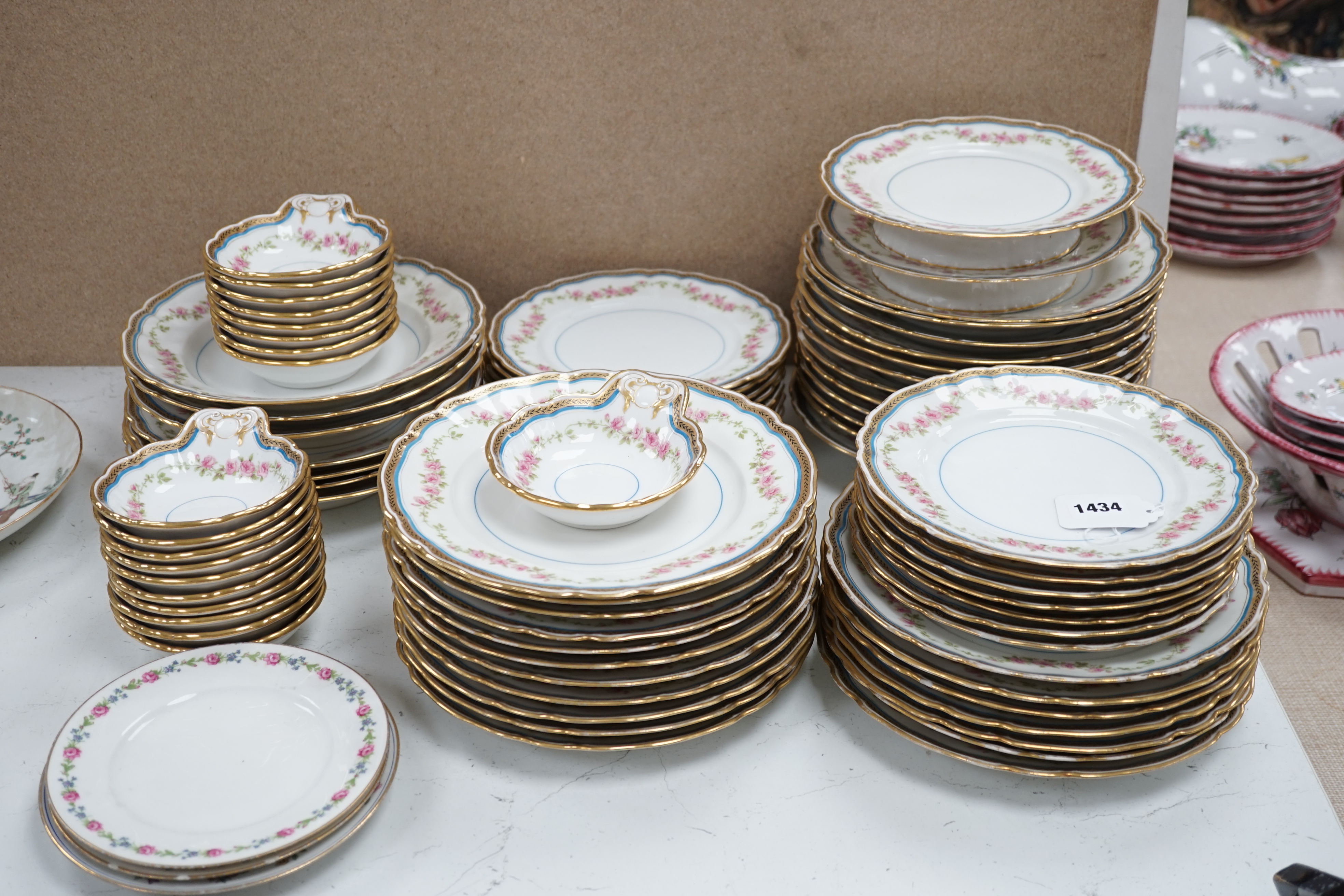 A large Limoges dinner service